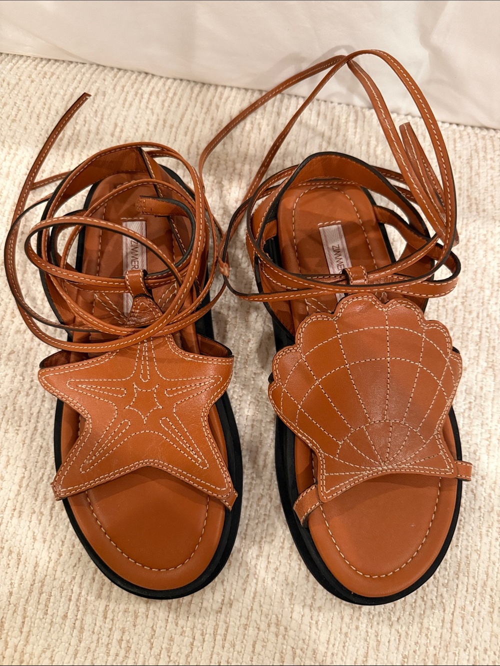 Zimmerman Rock pool leather sandals